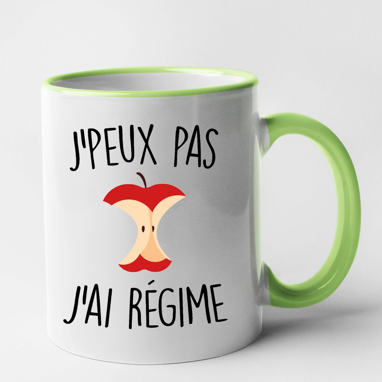 Mug J'peux pas j'ai régime Vert