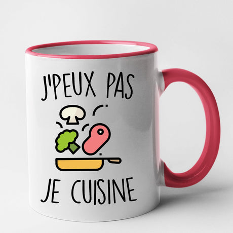 Mug J'peux pas je cuisine Rouge