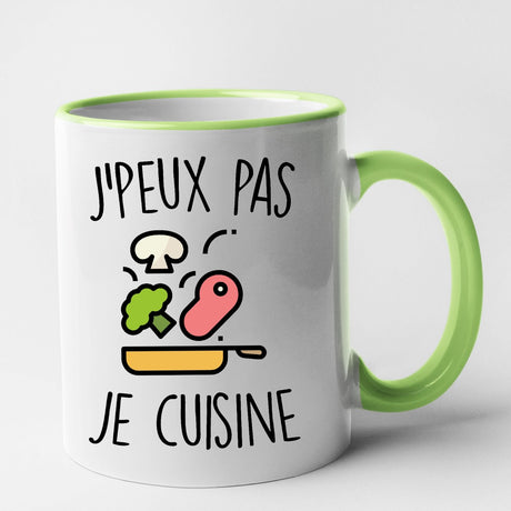 Mug J'peux pas je cuisine Vert