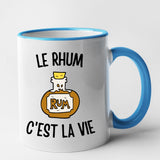 Mug Le rhum c'est la vie Bleu