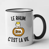 Mug Le rhum c'est la vie Noir