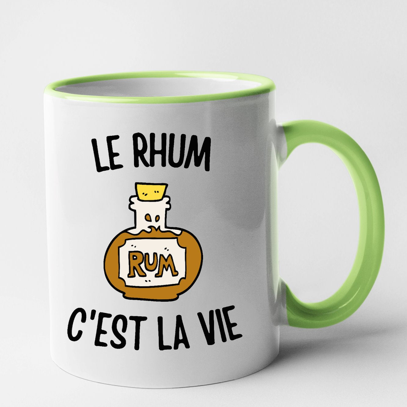 Mug Le rhum c'est la vie Vert