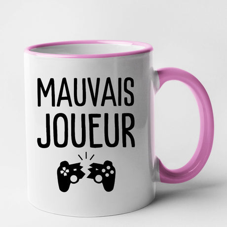 Mug Mauvais joueur Rose