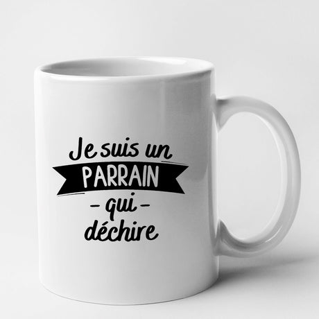 Mug Parrain qui déchire Blanc