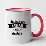 Mug Parrain qui déchire Rouge