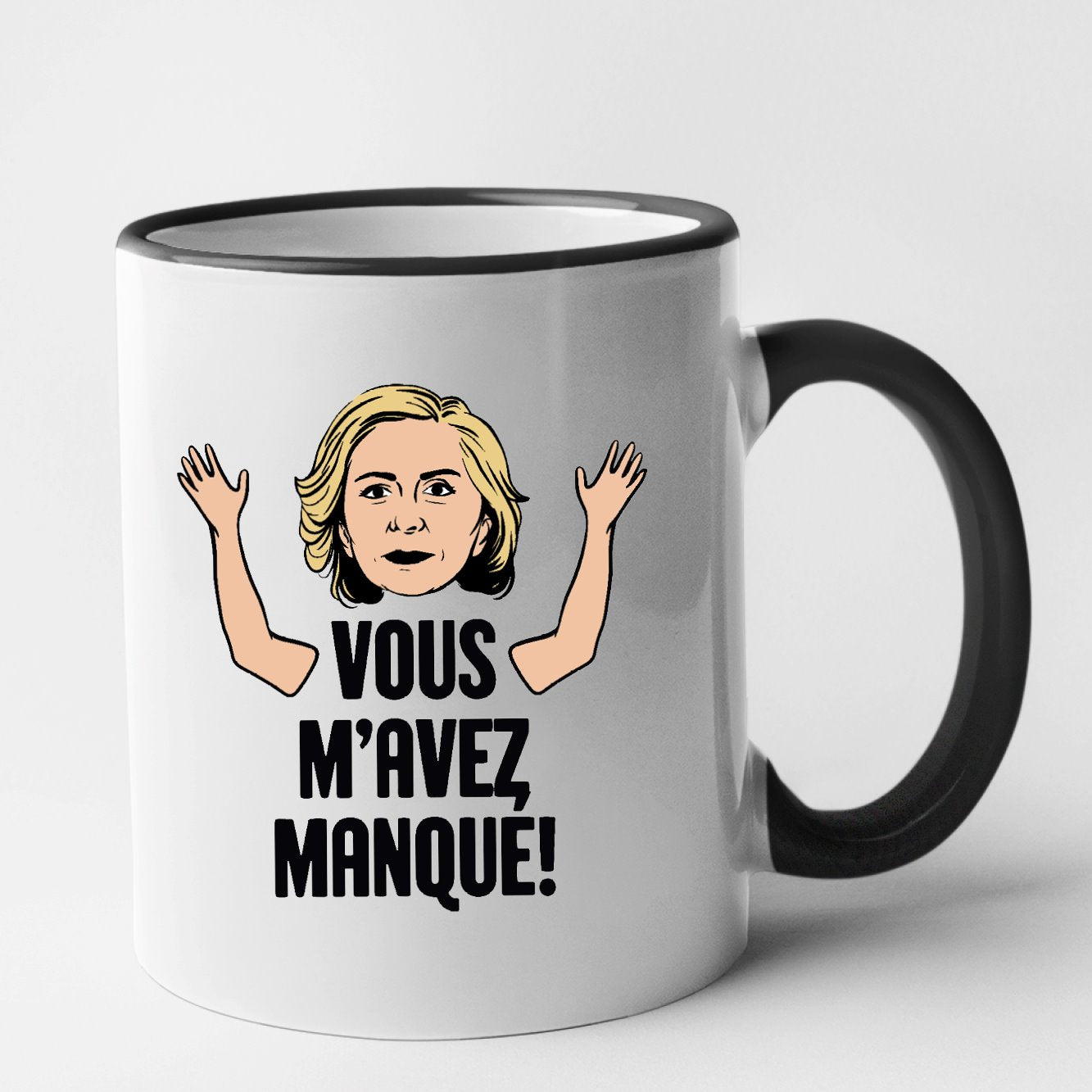 Mug Vous m'avez manqué Noir