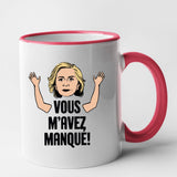 Mug Vous m'avez manqué Rouge