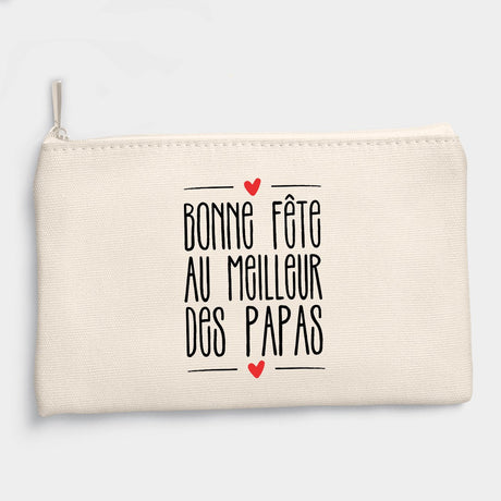 Pochette Bonne fête au meilleur des papas Beige