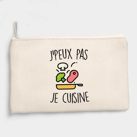 Pochette J'peux pas je cuisine Beige