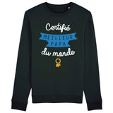 Sweat Adulte Certifié meilleur papa du monde 