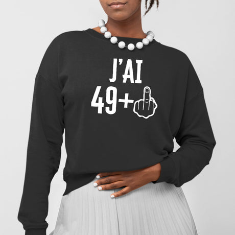 Sweat Adulte J'ai 50 ans 49 + 1 Noir