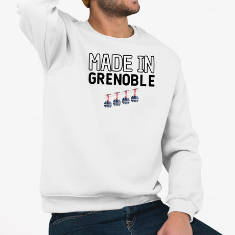 Sweat Adulte Made in Grenoble Blanc