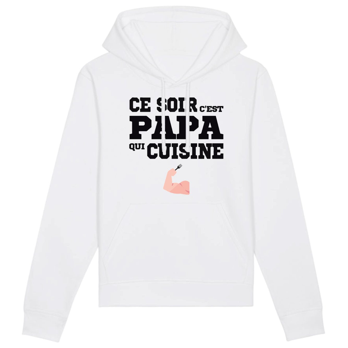 Sweat Capuche Adulte Ce soir c'est papa qui cuisine 