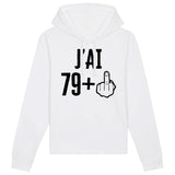 Sweat Capuche Adulte J'ai 80 ans 79 + 1 