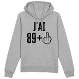 Sweat Capuche Adulte J'ai 90 ans 89 + 1 
