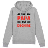 Sweat Capuche Adulte Papa qui déchire 