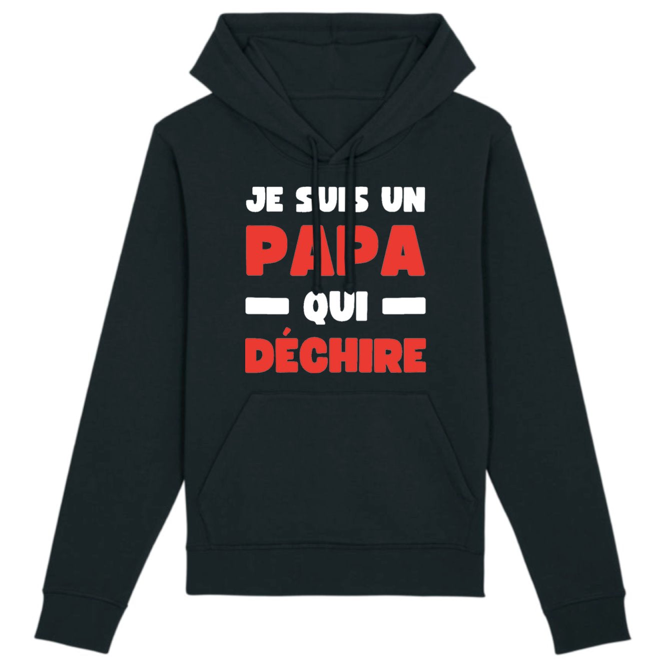 Sweat Capuche Adulte Papa qui déchire 