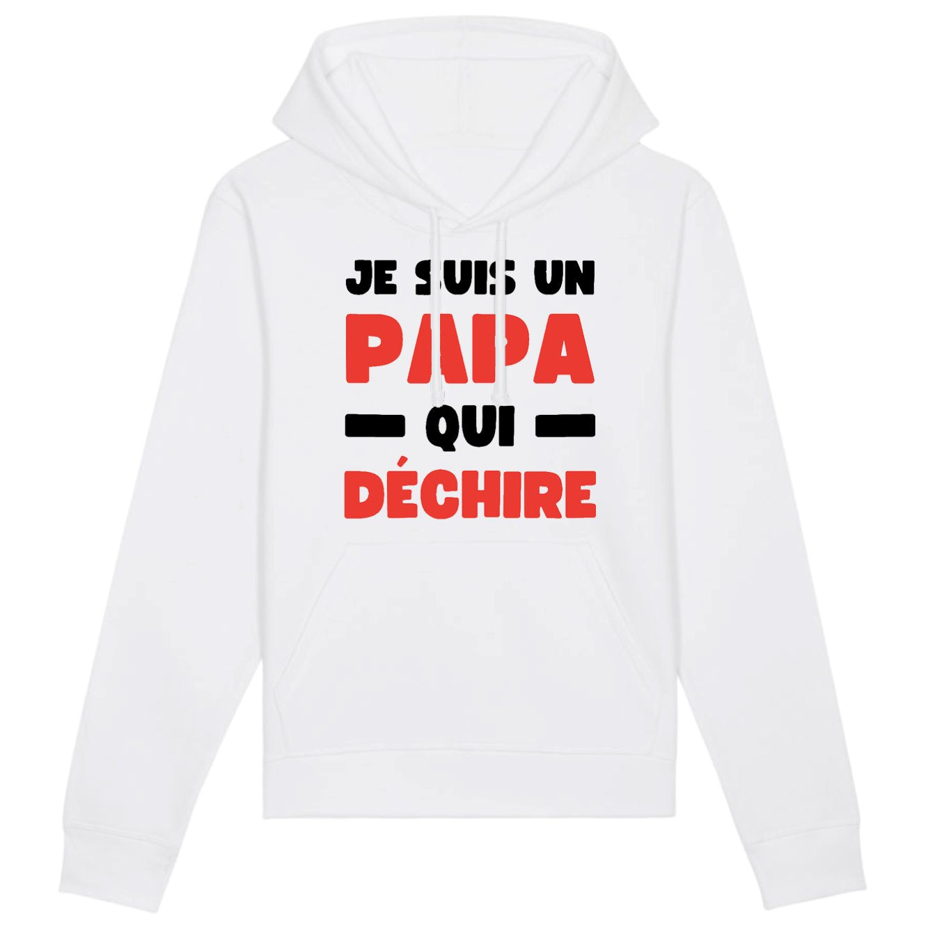 Sweat Capuche Adulte Papa qui déchire 