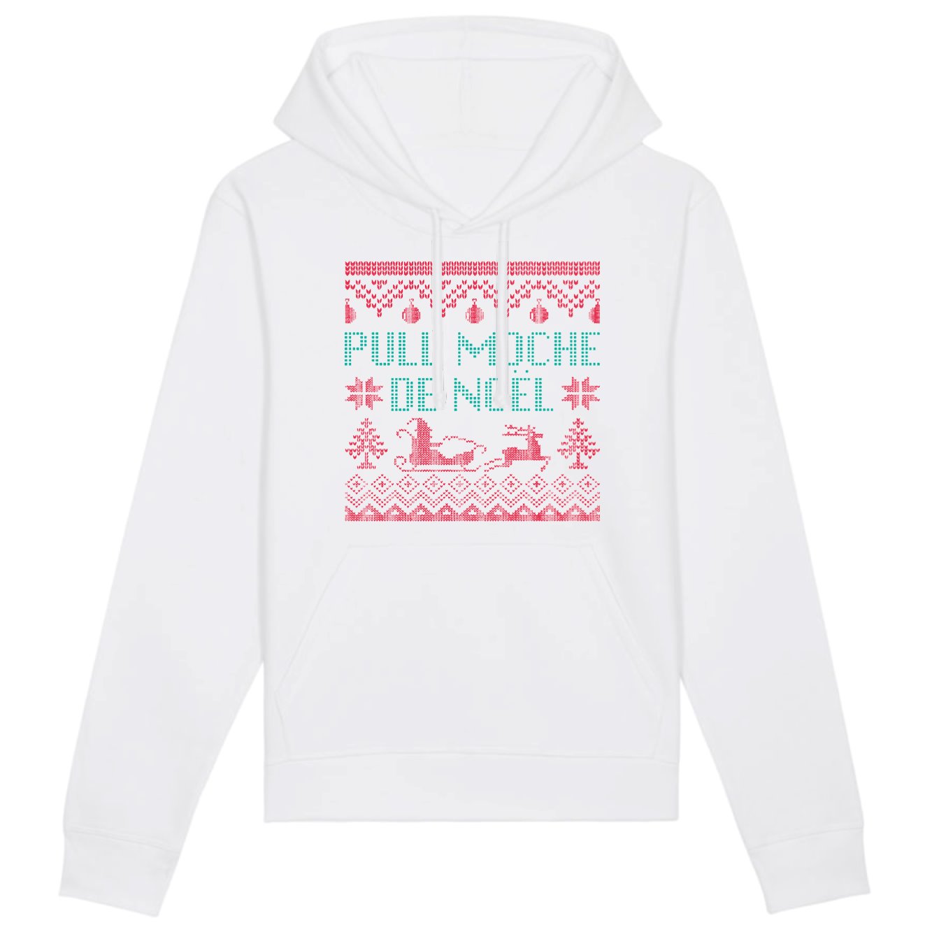 Sweat Capuche Adulte Pull moche de Noël 
