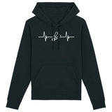 Sweat Capuche Adulte Rythme cardiaque badminton 