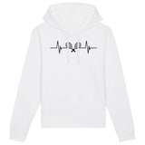 Sweat Capuche Adulte Rythme cardiaque tennis 