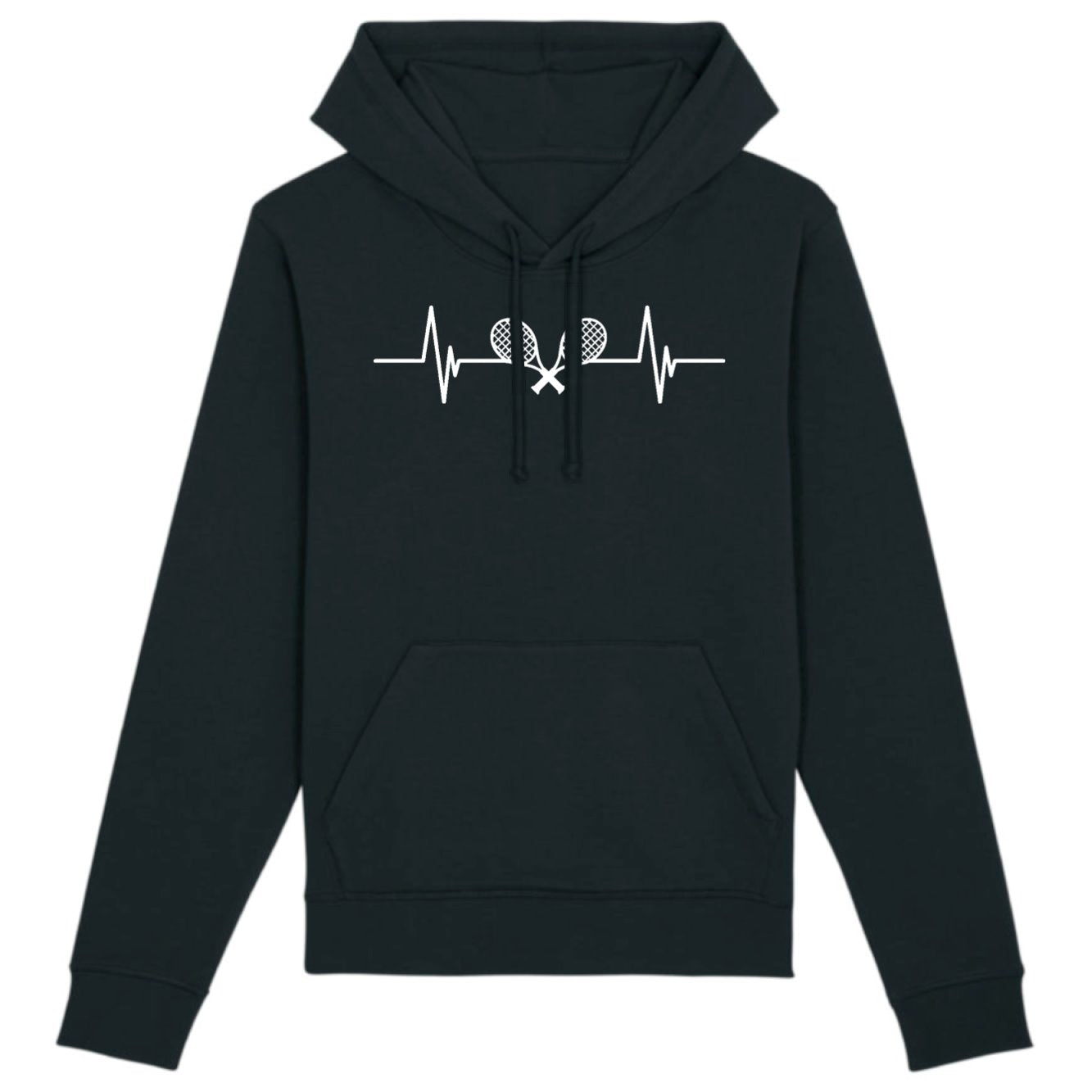 Sweat Capuche Adulte Rythme cardiaque tennis 