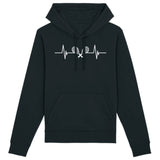 Sweat Capuche Adulte Rythme cardiaque tennis 