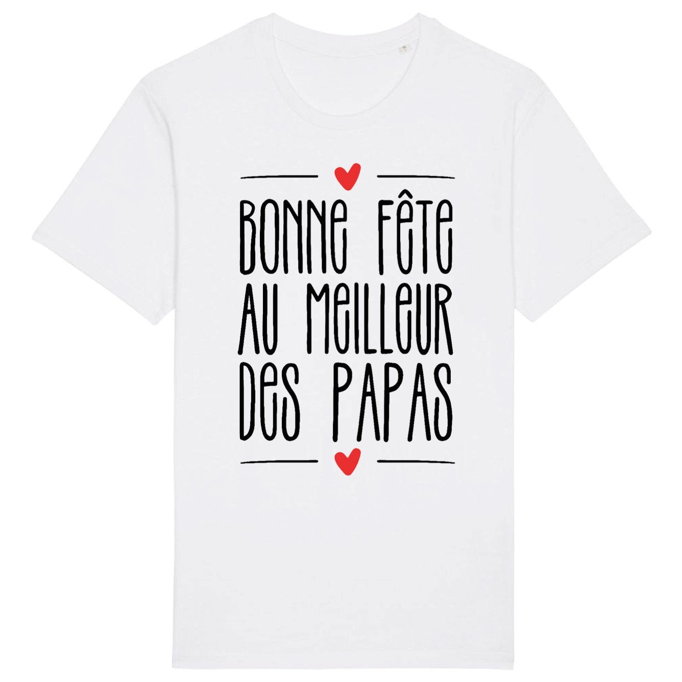 T-Shirt Homme Bonne fête au meilleur des papas 