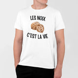 T-Shirt Homme Les noix c'est la vie Blanc