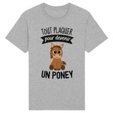 T-Shirt Homme Tout plaquer pour devenir un poney 