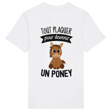 T-Shirt Homme Tout plaquer pour devenir un poney 