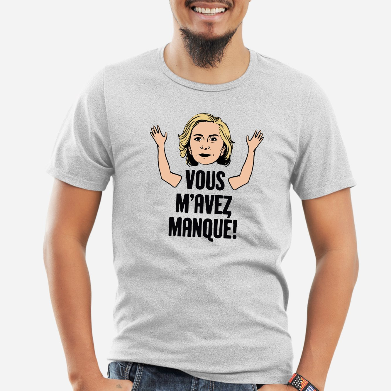 T-Shirt Homme Vous m'avez manqué Gris