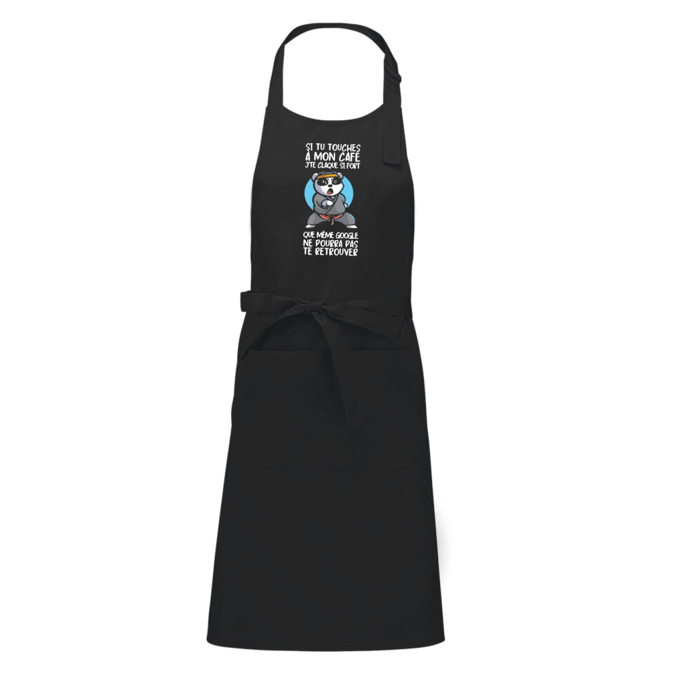 Tablier Si tu touches à mon café je te claque 