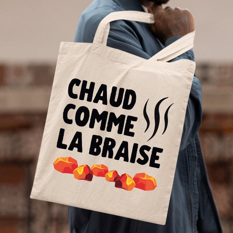 Tote bag Chaud comme la braise Beige