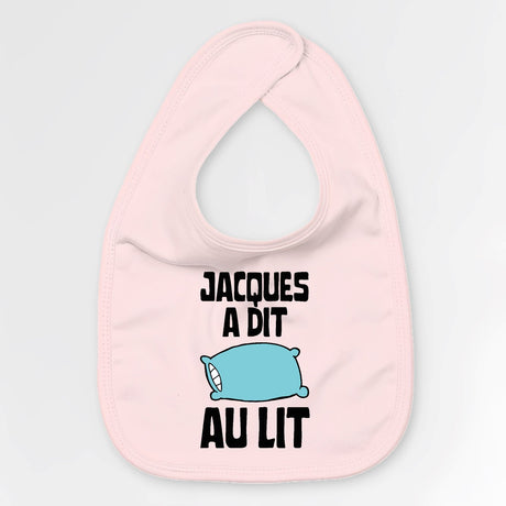 Bavoir Bébé Jacques a dit au lit Rose