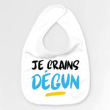 Bavoir Bébé Je crains dégun Blanc