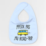 Bavoir Bébé J'peux pas j'ai road-trip Bleu