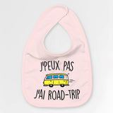 Bavoir Bébé J'peux pas j'ai road-trip Rose