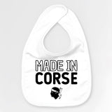 Bavoir Bébé Made in Corse Blanc