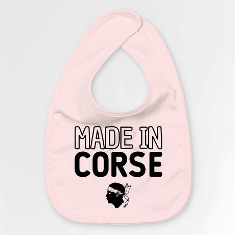 Bavoir Bébé Made in Corse Rose