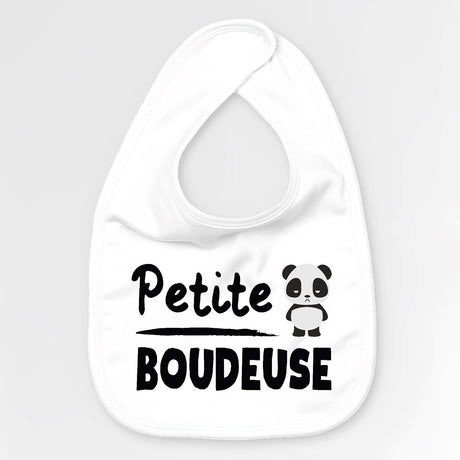 Bavoir Bébé Petite boudeuse Blanc