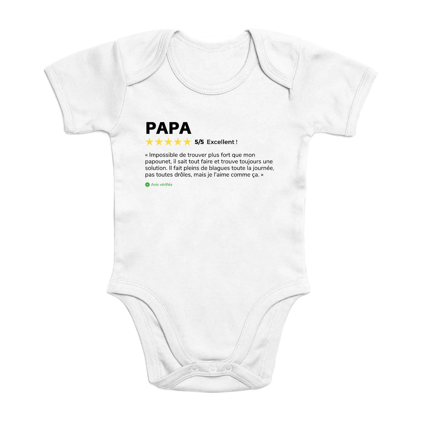 Body Bébé Avis client Papa 
