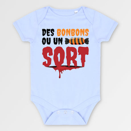 Body Bébé Des bonbons ou un sort Bleu