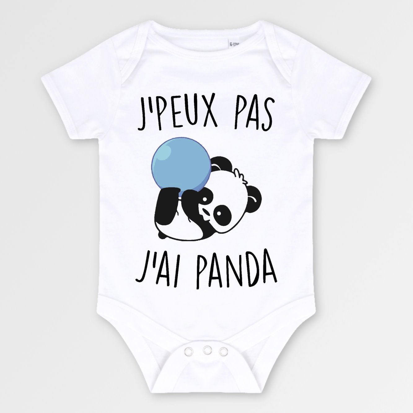 Body Bébé J'peux pas j'ai panda Blanc