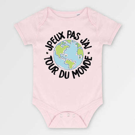 Body Bébé J'peux pas j'ai tour du monde Rose