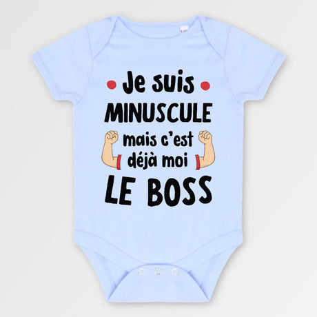 Body Bébé Minuscule mais déjà le boss Bleu