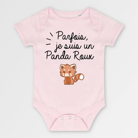 Body Bébé Panda roux Rose