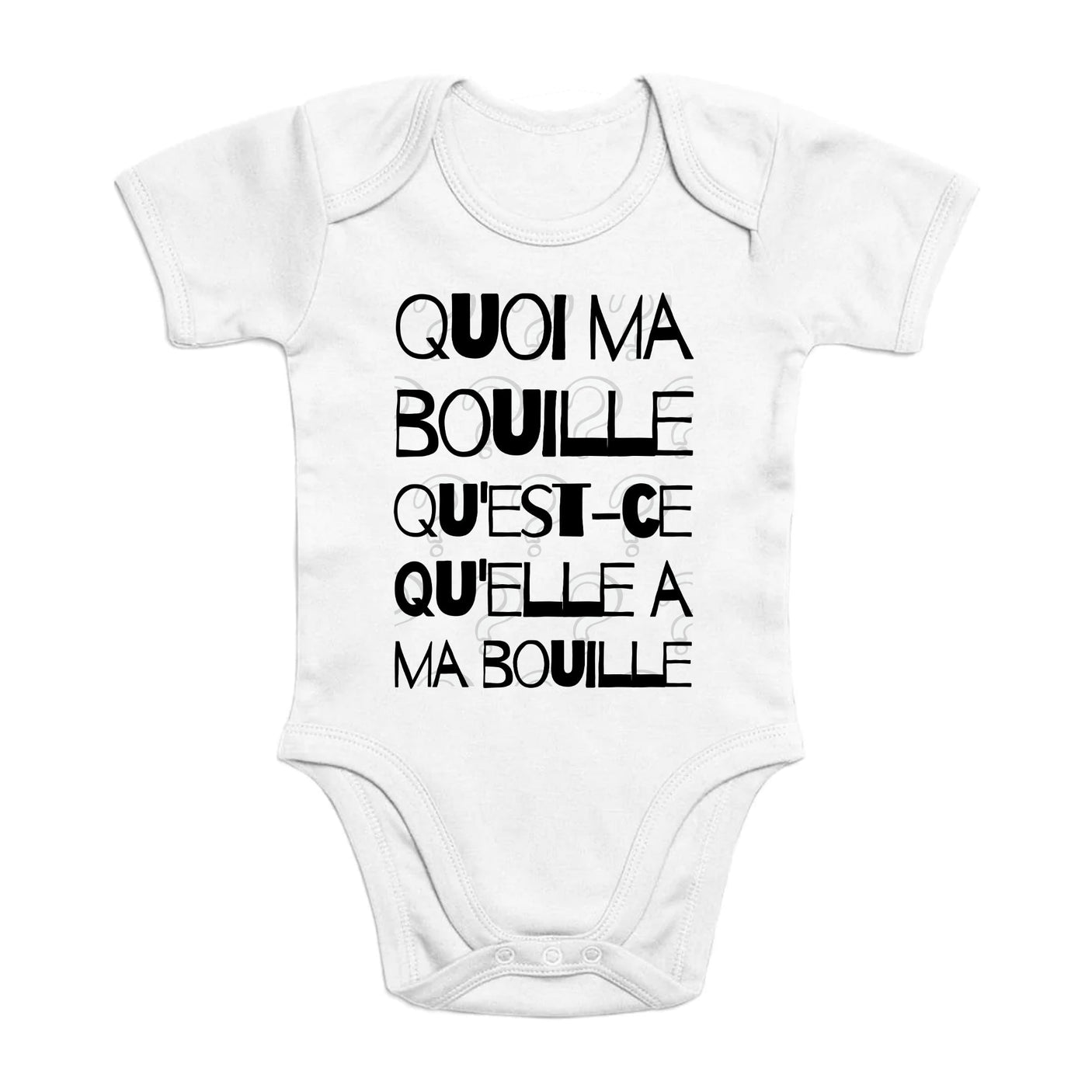 Body Bébé Quoi ma bouille 