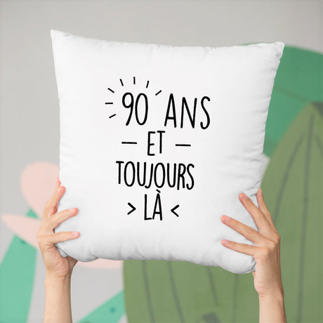 Coussin Anniversaire 90 ans Blanc