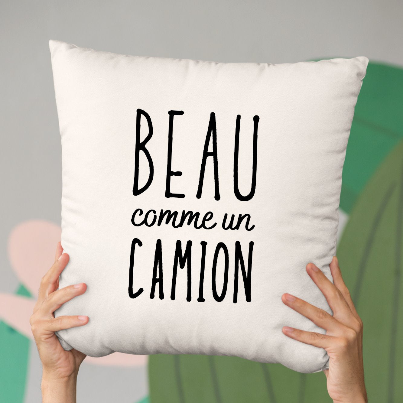 Coussin Beau comme un camion Beige